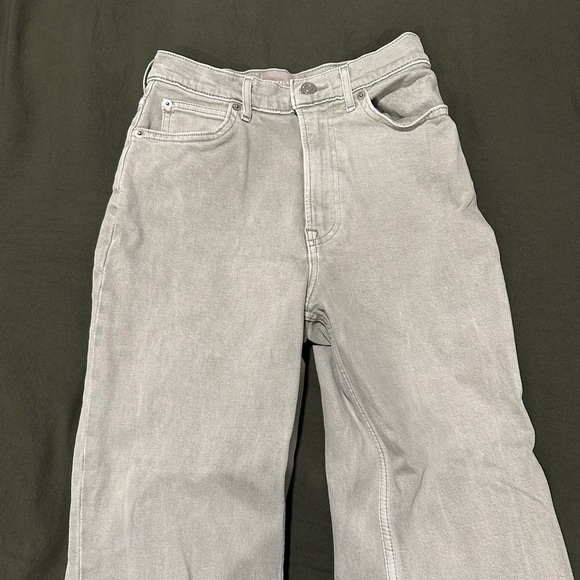 Everlane Way-High Jeans in Aqua Grey - Picture 2 of 6